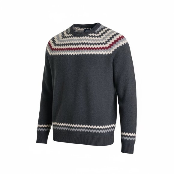 Dockers Mens 100% Wool Fair Isle Crewneck Sweater XL - Picture 2 of 11